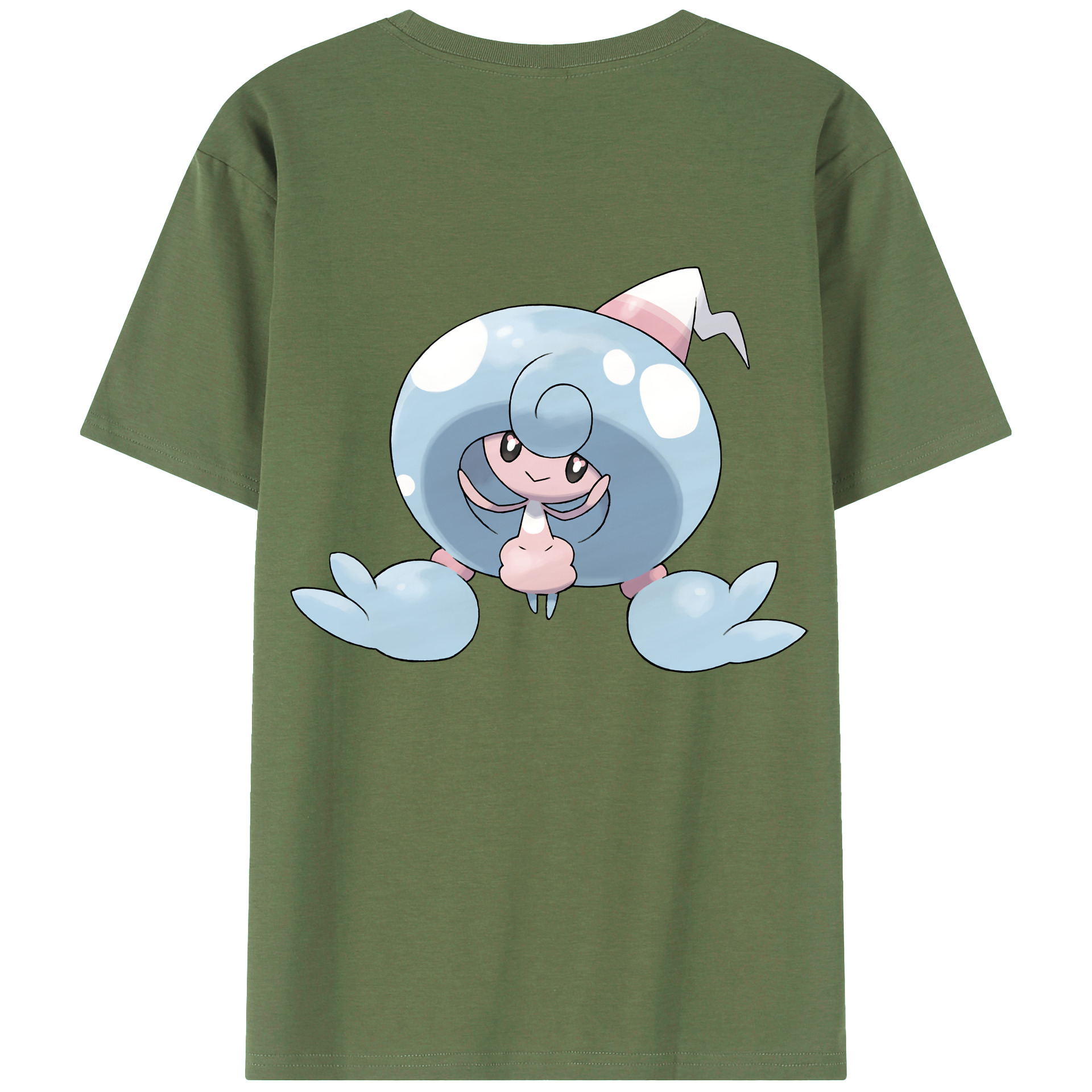 （画像用） ポケットモンスター Pokémon 綿100％ メンズ半袖Tシャツ（バックプリント） 通気性